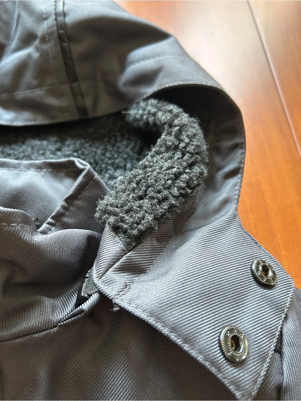 Boys Hooded Parka Ski Jacket - Dark Gray Size 5/6